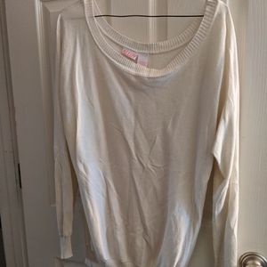 Alloy cream white sweater Top